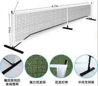 Filet en plastique résistant de système d'ensemble de filet portatif professionnel de Pickleball avec l'usine de roues directe de Chine