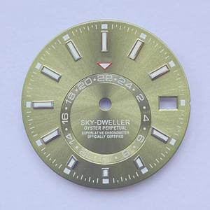 El accesorio de reloj de la serie Wooden con esfera azul luminosa de 28,5 mm está hecho de nuevo material de acero inoxidable y es adecuado para mecánicos. - Product Image 6