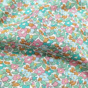 Digital Printing Customization Design Cotton Woven Poplin Fabric For Kids And Dress