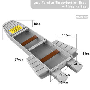 Bote Modular Profesional de Plástico Portátil Versión Engrosada para Pesca al Aire Libre Embarcaciones de Pesca Ensamblables - Product Image 3