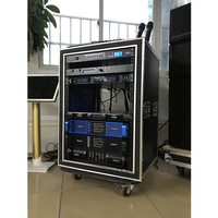 Amplificateur de puissance et équipement audio pour microphone, système sonore, caisson en contreplaqué 16U