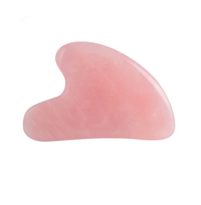 Набор тарелок для соскабливания гуаша из натурального розового нефрита для ухода за кожей и массажа тела