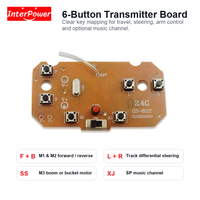 Solution PCBA de carte de circuit imprimé RC 2,4 GHz 6 canaux GS812R pour récepteur de jouet d'ingénierie excavateur sur chenilles télécommandé personnalisé