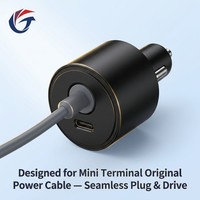 Nouvel adaptateur allume-cigare de voiture DC Boost pour Starlink Mini 12-24V 30V 2A Type-C 9V 3A Chargeur double port