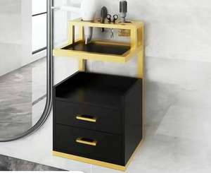 <span class=keywords><strong>MY</strong></span> Factory Direct Barber Shop Cabinet Outil Table Coiffeur Étagère spéciale Miroir de sol Coiffure Armoire de table - Product Image 2