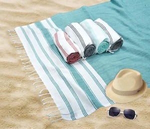 Set di 6 Asciugamani da Spiaggia Turchi in Cotone Extra Large 36x71, Morbidi, Resistenti e Assorbenti, Lenzuola da Bagno Extra Large <span class=keywords><strong>per</strong></span> Adulti - Product Image 1