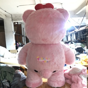 Di alta qualità CE peluche gonfiabile carino rosa <span class=keywords><strong>orso</strong></span> mascotte Costume di San Valentino in maschera per la festa - Product Image 3