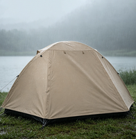 Tente de camping imperméable à double couche pour 4 saisons, grand espace, protection contre le soleil et les moustiques, vente directe d'usine