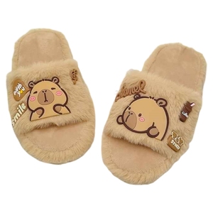 Gran oferta, zapatillas <span class=keywords><strong>de</strong></span> invierno Unisex, bonitos dibujos animados <span class=keywords><strong>de</strong></span> <span class=keywords><strong>Pikachu</strong></span>, zapatos <span class=keywords><strong>de</strong></span> Casa cálidos <span class=keywords><strong>de</strong></span> felpa a la moda para mujer - Product Image 4