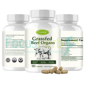 FocusHerb Complexe d'organes de bœuf naturels de haute qualité en capsules, nourris à l'herbe : Foie, Cœur, Pancréas, Reins, Poumon, Rate, Moelle osseuse - Product Image 2