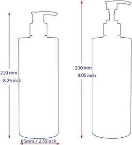 Ensembles cosmétiques de luxe recyclables en or de 2oz, 4oz, 6oz, 8oz, pots en plastique sans BPA pour beurre corporel, crème, shampoing, huile, après-shampoing, flacons pompe - Product Image 3