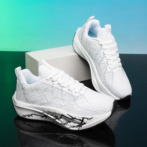 <span class=keywords><strong>Scarpe</strong></span> da Corsa Professionali da Uomo con Grafica Lightning, Sneakers da Gara Traspiranti in Mesh Leggero con Suola Morbida in Schiuma per Jogging - Product Image 3
