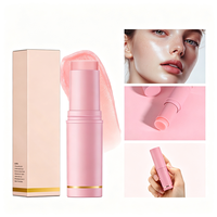 Mini stick hydratant rose, baume hydratant pré-maquillage, double usage pour les lèvres et les joues