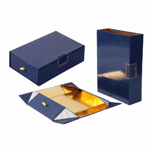 YUSHENG Eco-Friendly High-End Wholesale Hot Sale Handmade Rectangle Plastic Cufflinks <b>Gift</b> <b>Box</b> <b>Magnetic</b> Closure Satin Lining - Product Image 3