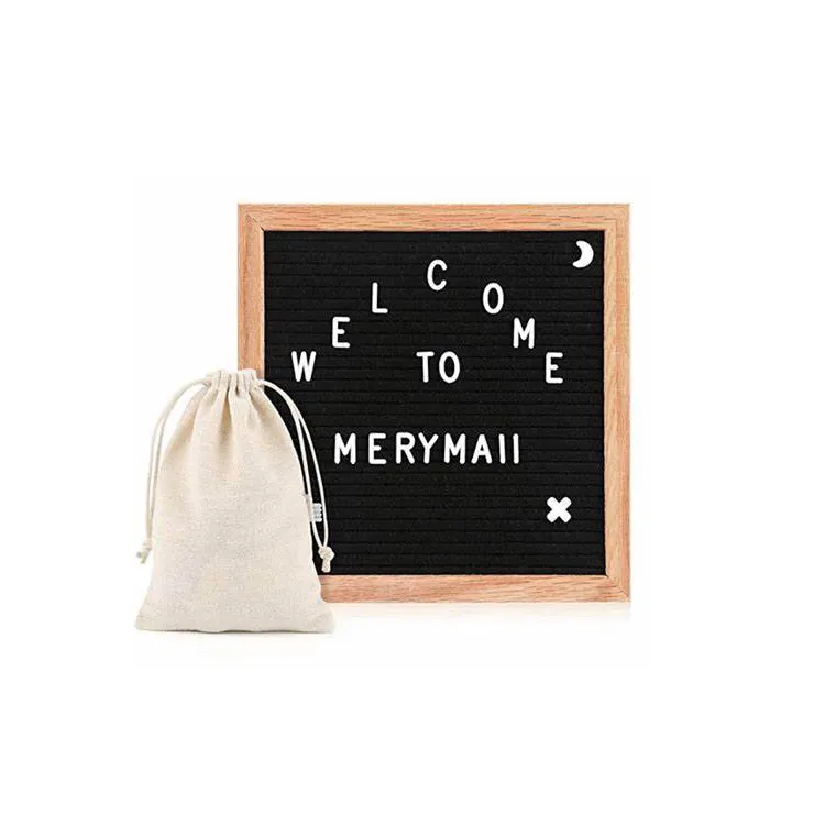 10x10 Inches Wall Mount Plastic Stand Letter Pouch & Cutter. Changeable Wooden Message Board Sign Oak Wood Frame Changeable Black Felt Letter Board with 3/4 Inch White Letters Numbers & Symbols 