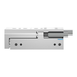 Cilindro Deslizante Miniatura Serie DGST de Festo, Cuerpo de Aluminio, Tipo de Émbolo de Doble Acción con Orificio Pasante - Product Image 3