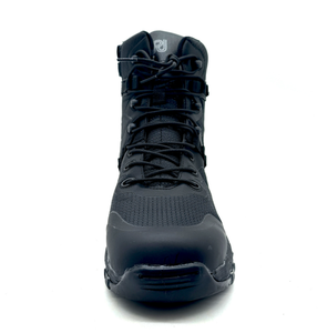 Botas de cuero negras TSB204 de Malasia con cremallera lateral o sin cremallera lateral, botines personalizados de corte medio. - Product Image 5