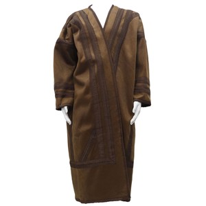 Manteau long en daim épais et long pour homme, cardigan chaud avec capuche et poches, manteau d'hiver en stock, robe musulmane - Product Image 4