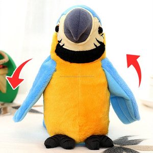 2020 Personnalisé en peluche perroquet jouet peluche répéter perroquet <span class=keywords><strong>animal</strong></span> poupée - Product Image 4