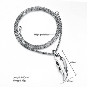 دلاية على شكل أسنان من الإستانلس ستيل للبنات والأولاد, دلاية على شكل أسنان شريرة ، ذات تصميم خاص ، مصنوعة من الستانليس ستيل - Product Image 5