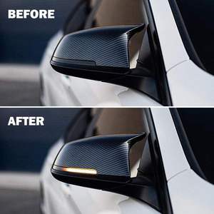 Nouveaux rétroviseurs latéraux jaunes fumés et clignotants séquentiels à LED pour les séries 1/2/3/4 F20/F33/F30/F32/X1/i3 - Product Image 5