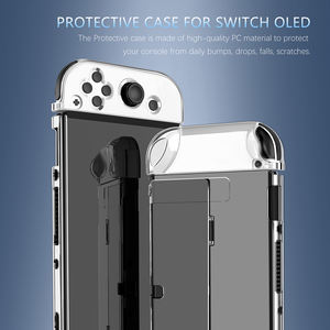 Vente en Gros Usine Coque en Plastique Ultra-fine Transparente Housse de Protection avec Support pour Accessoires Nintendo Switch OLED - Product Image 4