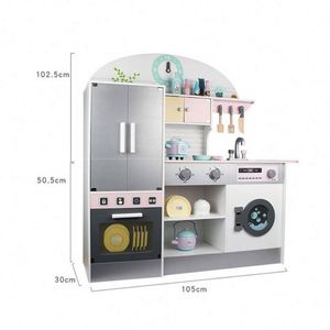 Jouets en bois Montessori pour bébés, jouets éducatifs pour enfants, ensemble de jeu de cuisine et d'aliments pour enfants - Product Image 2