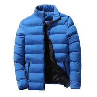 Veste d'hiver en coton personnalisée avec logo, résistante au vent, pliable, légère et chaude pour homme, vente en gros