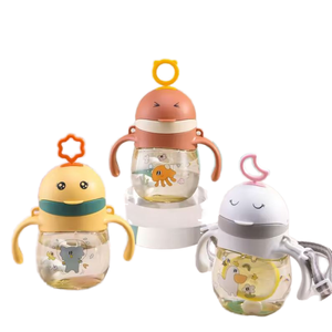 Tazza di acqua per bambini con paglia portatile per bambini di un anno-vecchio bambino scala tazza di acqua potabile per bambini - Product Image 1