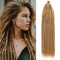 100% fatti a mano 36 ''lunghi Afro crespo crespi per capelli Reggae Hip-hop Ombre artificiali Locs Dreadlocks extension