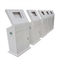 Boîte de commande en acier galvanisé Shangyi avec écran tactile IP54, console d'opération inclinée, modèle SY-8122/SY-8010 640Wx1450Hx435Dmm