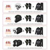 Box Bagasi Motor Anti Guncangan Grosir Pabrik 45L 55L Aluminium Hitam