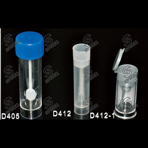 D405 <b>Stool</b> Specimen Bottle 30ml <b>Plastic</b> Cylindrical Collection Tube For Laboratory Use - Product Image 1