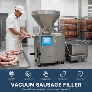 Équipement de remplissage de saucisses sous vide, commercial, automatique, haute vitesse, pour l'usine de transformation de viande de saucisses turques Sucuk - Product Image 1