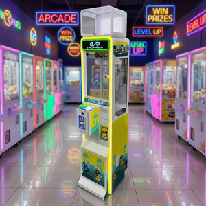 Mini Gru Artiglio in Metallo per Giochi Arcade, Macchina a Gettoni con Peluche, Mega con Vetrina Espositiva SQ Mini Colorata in Inglese - Product Image 1