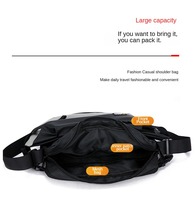 Sacs de poitrine pour hommes de luxe au design tendance avec logo personnalisé, fermeture éclair, matériau Oxford imperméable