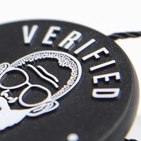 Logo en relief 3d personnalisé en plastique noir recyclé, étiquette volante pour lunettes de décoration, vente en gros