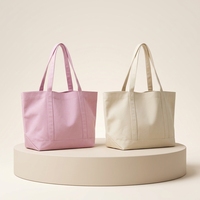Sac fourre-tout en toile élégant et spacieux, grande taille, avec logo personnalisé, léger, en coton certifié, pour le shopping, le travail et les sorties décontractées