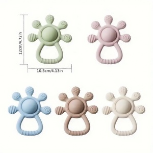 Sonajero de Palma personalizable, juguete <span class=keywords><strong>para</strong></span> la dentición del bebé, juguetes sensoriales <span class=keywords><strong>para</strong></span> bebés suaves y cómodos, adecuados <span class=keywords><strong>para</strong></span> que el bebé juegue - Product Image 6