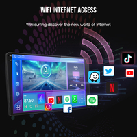 Radio Android 2+64G 2Din para Automóviles, Pantalla Táctil Integrada, 720*1280, CarPlay, Android Auto, DSP, GPS, FM, 9 10 Pulgadas