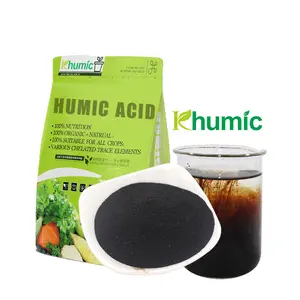 Ácido úmico leonardite 100 ácido fulvic em pó, fertilizante orgânico