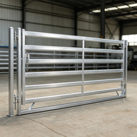Panneaux de clôture pour bétail en acier galvanisé de haute qualité, écologiques et portables (6 pieds) pour bovins et chevaux.