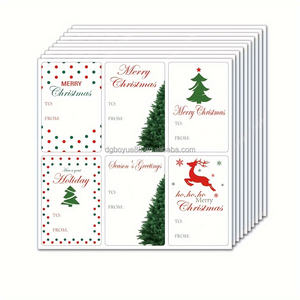 Etiquetas Autoadhesivas <span class=keywords><strong>para</strong></span> Regalo de Navidad, <span class=keywords><strong>Etiqueta</strong></span> Adhesiva con <span class=keywords><strong>Nombre</strong></span>, <span class=keywords><strong>para</strong></span> Decoración Navideña - Product Image 1