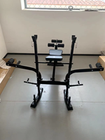 Banc de musculation multifonctionnel pour exercices corporels à domicile, équipement de fitness, poids inclinés, haltères réglables, banc de musculation en métal