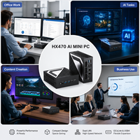 Mini PC Ryzen AI 9 HX470 OCuLink de 16 Núcleos, DDR5 de 64 GB, PCIe 4.0, SSD de 2 TB, LAN Dual de 2.5G, Computadora para Juegos con IA para Pedidos al por Mayor de OEM