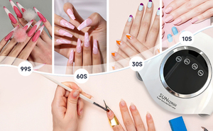 Lampe à ongles UV LED 380W, 90 LED, séchage rapide du vernis gel, écran LCD, capteur automatique pour salon et domicile - Product Image 4