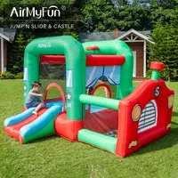 Airmyfun-castillo inflable para niños, juguete de PISCINA DE BOLAS DE BALONCESTO interior, Castillo que rebota, gran oferta