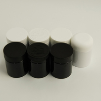 Pot anti-odeur vide, transparent, rond, pour fleurs, en PET, résistant aux enfants, avec couvercle CR, pour bonbons gélifiés pour animaux de compagnie