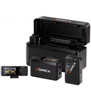 Micrófono Lavalier Inalámbrico de Doble Canal COMICA BooMax con Cancelación de Ruido por IA, Grabación Interna de 32 bits, Micrófono <span class=keywords><strong>Cardioide</strong></span>/<span class=keywords><strong>Omnidireccional</strong></span> - Product Image 2
