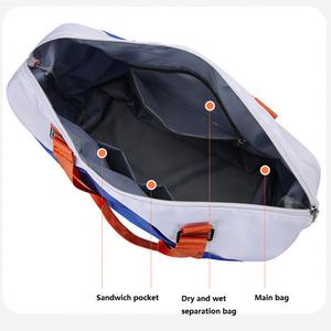 Bolsa Deportiva Grande Oxford Personalizada para Fin de Semana, Negra, para Gimnasio y Viajes, con Logotipo - Product Image 4